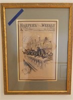 Harper's Weekly framed