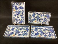 4 Decorative Small Serving Trays