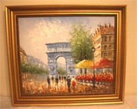 Painting by Borney?  Arch de Th'omphe