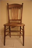 Oak Chair with Cane Seat