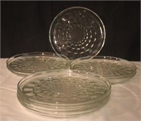 8 Glass Plates 9.5"