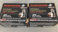 (2x) 20 Rnds Winchester PDX1 45 Colt Ammo