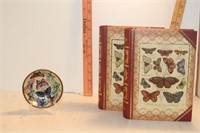 2 Butterfly Boxes and Butterfly Bowl w/ Easel