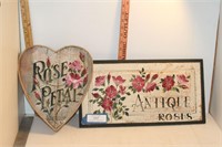 Variety of Heart & Rose Decorations