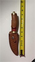 Marbles Fixed Blade Knife with Leather Sheath.