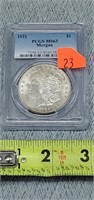 1921 Graded Morgan Silver Dollar