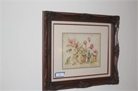 Custom Framed Flower Print 22" x 27"