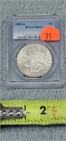 1881-S Graded Morgan Silver Dollar