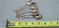 6- Small Sterling Spoons