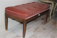 Wooden Bench w/ Cushion