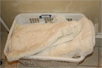 Laundry Basket With Bath Mats, Toilet Seat Cover