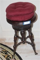 Antique Dressing Stool With Cushions