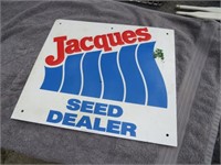 Vintage Jacques Seed Sign