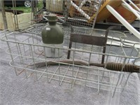Basket with Hand Scythe, Army Bottle, Boot Scraper