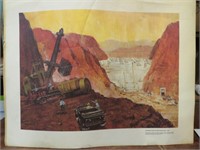 Painting - Construction of Boulder Dam