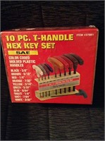 10 PC. T-Handle Hex Key Set