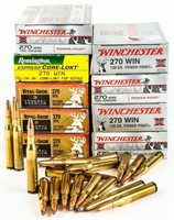 Ammo 180 Rds 270 Win Hunting Cartridges