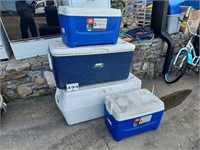 4 large coolers