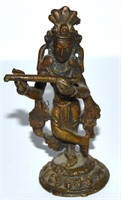 Antique Miniature Bronze India Vishnu Figure