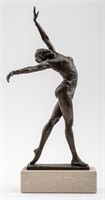 Siegfried Rudolph Puchta Dancer Bronze Sculpture