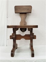 AMH2296- Unique Wood Chair 33" Tall Craftsman