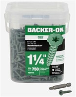 Backer-On #9 1-1/4" Star-Drive Cement Board Screws