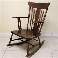 Brown Wooden Rocker