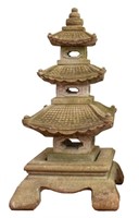 Large Cast Stone Pagoda Garden Ornament