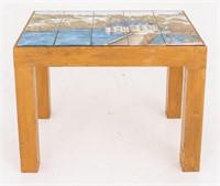 Morinerie-Jullien Faience Tile Table, 1970s
