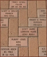 4x6 Personalized Brick- placed at Clock Tower