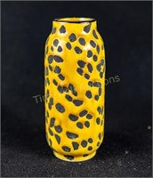 Leopard spotted porcelain vase