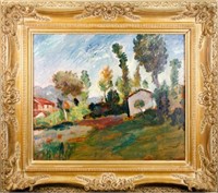 French impressionistic oil on panel