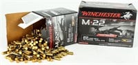 Ammo 1500 Rds 22 LR Winchester M*22 40GR Plated RN