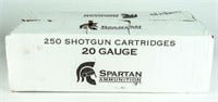 Ammo 250 Rds Spartan 20GA #1 Buckshot