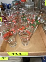 LOT ELBYS & OTHER CHRISTMAS GLASSES