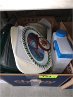 BOX OF VARIOUS PLASTIC WARE ITEMS