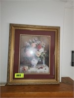 FRAMED HOME INTERIOR STYLE FLORAL PRINT