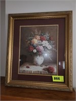 FRAMED HOME INTERIOR STYLE FLORAL PRINT