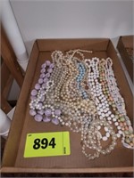 LOT VARIOUS NECKLACES- BEADS