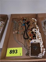 LOT VARIOUS NECKLACES- BEADS