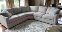 Craftmaster grey & white sectional sofa (2020)