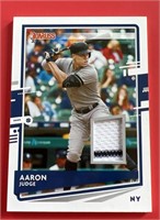 2020 Donruss Aaron Judge Game Used Jersey Card