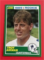 1989 Score Troy Aikman Rookie Card Cowboys