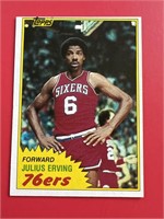 1981 Topps Julius Dr. J Erving Card