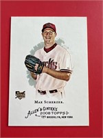 2008 Max Scherzer Rookie Card Allen & Ginter