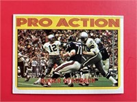 1972 Topps Roger Staubach Rookie Pro Action