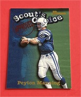 1998 Peyton Manning Rookie Bowman Scout's Choice
