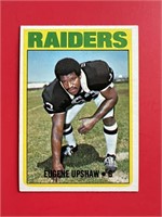 1972 Topps Gene Upshaw Rookie Card Raiders