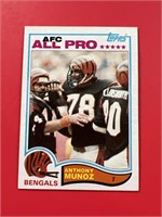 1982 Topps Anthony Munoz Rookie Card Bengals