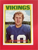 1972 Topps Fran Tarkenton Card #225